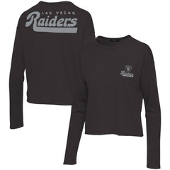 Junk Food Women's Pocket Thermal Long Sleeve T-Shirt - Las Vegas Raiders