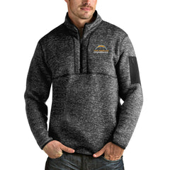 Antigua Fortune Quarter-Zip Pullover Jacket - Los Angeles Chargers