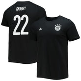Serge Gnabry Bayern Munich Amplifier Name & Number T-Shirt - Adidas Black