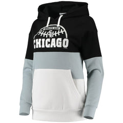 MLB Chicago White Sox G-III Sports by Carl Banks Women's Block and Tackle Colorblock Pullover Hoodie