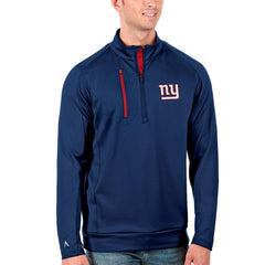Antigua Generation Quarter-Zip Pullover Jacket - New York Giants