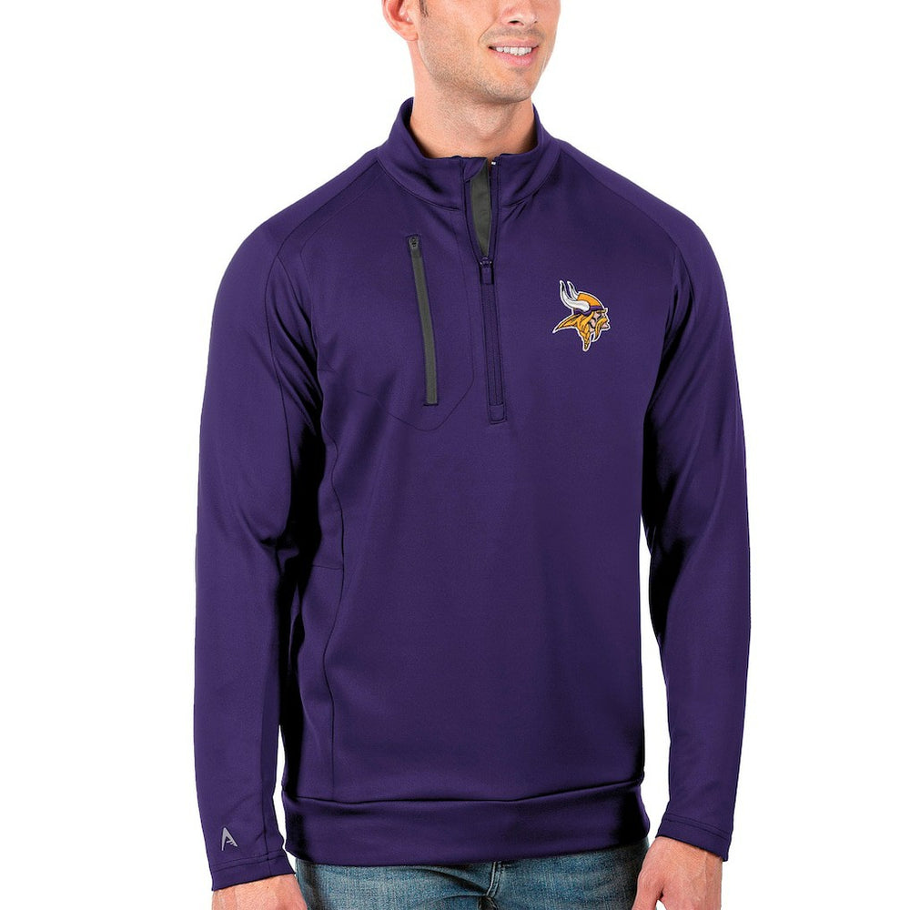 Antigua Generation Quarter-Zip Pullover Jacket - Minnesota Vikings
