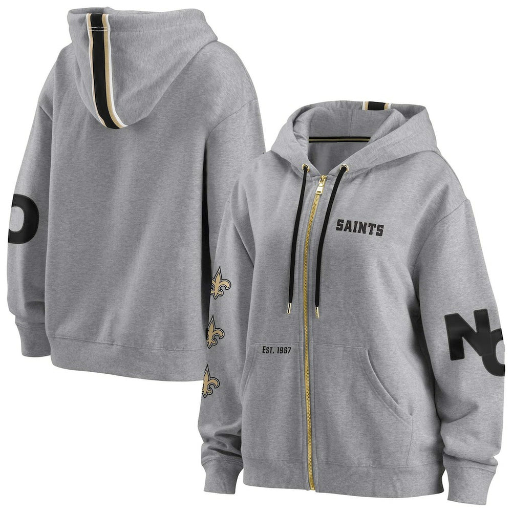WEAR by Erin Andrews Women's Full-Zip Hoodie - New Orleans Saints