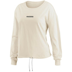 WEAR by Erin Andrews Women's Long Sleeve Crop Top Shirt - Las Vegas Raiders