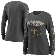 WEAR by Erin Andrews Women's Long Sleeve Thermal T-Shirt - New Orleans Saints