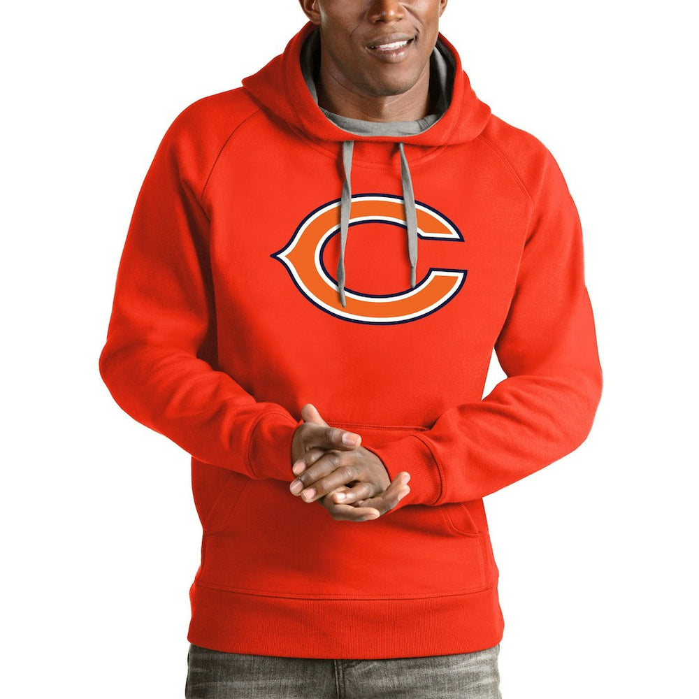 Antigua Logo Victory Pullover Hoodie - Chicago Bears