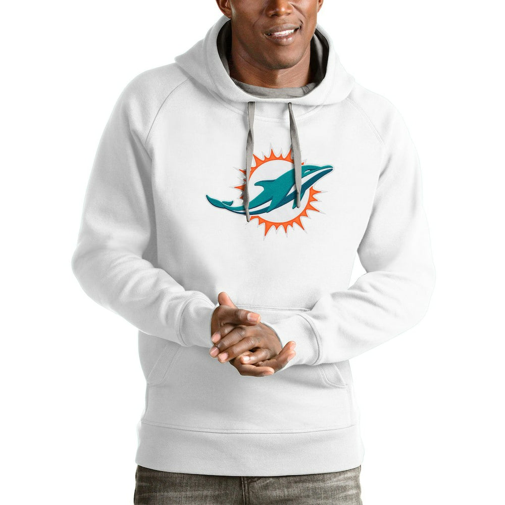 Antigua Victory Pullover Hoodie - Miami Dolphins