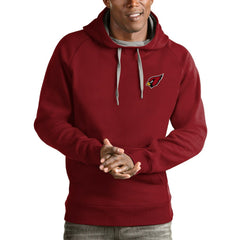 Antigua Logo Victory Pullover Hoodie - Arizona Cardinals