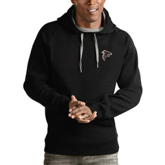 Antigua Logo Victory Pullover Hoodie - Atlanta Falcons
