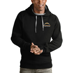 Antigua Logo Victory Pullover Hoodie - Los Angeles Chargers