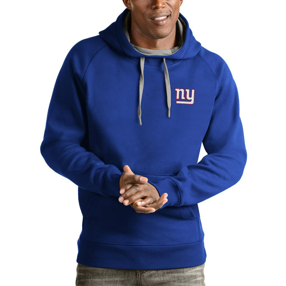 Antigua Logo Victory Pullover Hoodie - New York Giants
