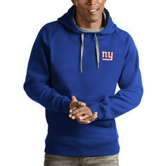 Antigua Logo Victory Pullover Hoodie - New York Giants