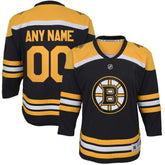 NHL Black Boston Bruins Youth Home Replica Custom Jersey