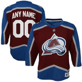 NHL Burgundy Colorado Avalanche Youth Home Custom Replica Jersey