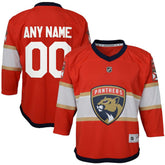 NHL Red Florida Panthers Youth Home Replica Custom Jersey