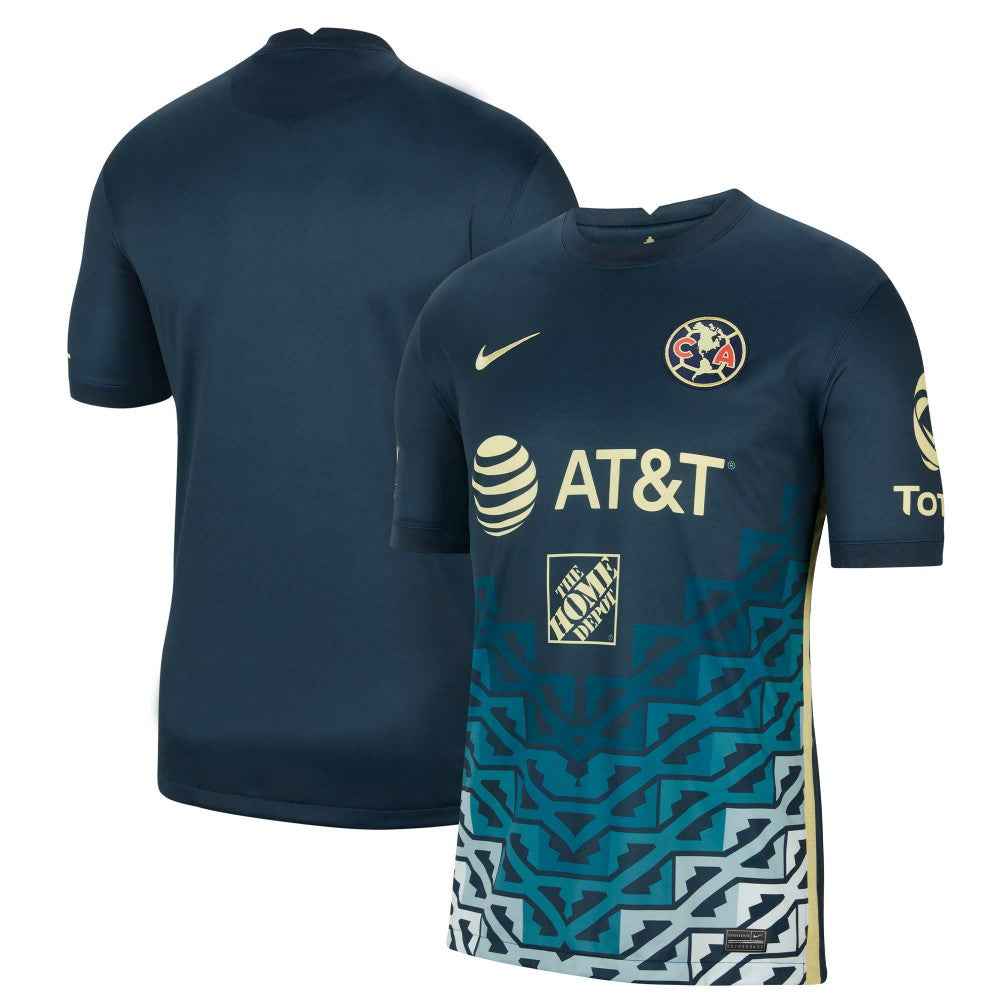Club America Youth 2021/22 Away Breathe Stadium Replica Jersey - Nike Navy