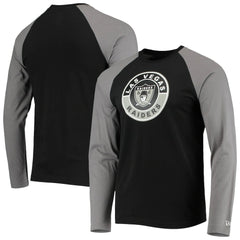 League Raglan Throwback Long Sleeve T-Shirt - Las Vegas Raiders