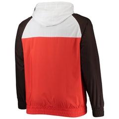 Big & Tall League Raglan Quarter-Zip Hoodie - Cleveland Browns