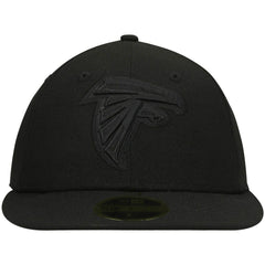 Black on Black Low Profile 59FIFTY II Fitted Hat - Atlanta Falcons