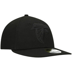 Black on Black Low Profile 59FIFTY II Fitted Hat - Atlanta Falcons