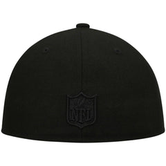 Black on Black Low Profile 59FIFTY II Fitted Hat - Atlanta Falcons