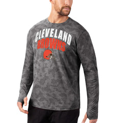 MSX by Michael Strahan Camo Performance Long Sleeve T-Shirt - Cleveland Browns