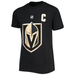 NHL Black Mark Stone Vegas Golden Knights Youth Player Name & Number T-Shirt