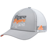 NHL Gray/White Philadelphia Flyers adidas Women's Foam Trucker Snapback Hat
