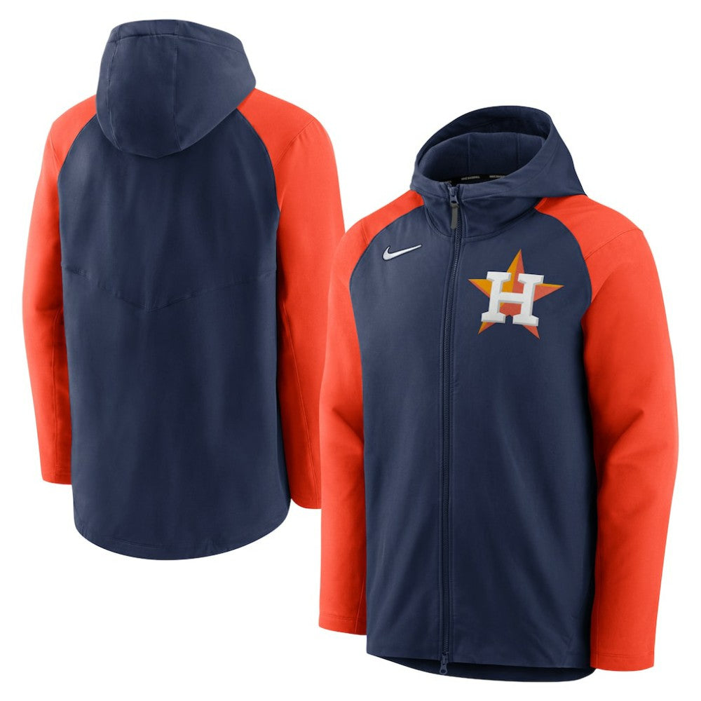 MLB Houston Astros Nike Authentic Collection Performance Raglan Full-Zip Hoodie