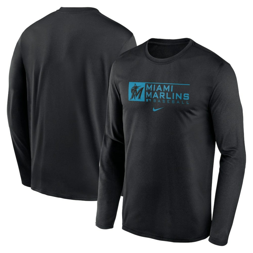MLB Miami Marlins Nike Authentic Collection Performance Long Sleeve T-Shirt