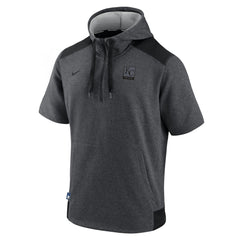 MLB Kansas City Royals Nike Authentic Collection Dry Flux Performance Quarter-Zip Short Sleeve Hoodie