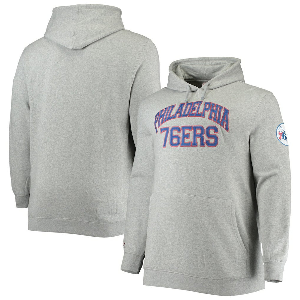 NBA Philadelphia 76ers Hardwood Classics Big & Tall Throwback Pullover Hoodie