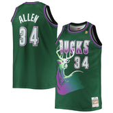 NBA Ray Allen Milwaukee Bucks Big & Tall 1996/97 Hardwood Classics Swingman Jersey