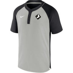 MLB Chicago White Sox Nike City Plate Performance Henley Raglan T-Shirt