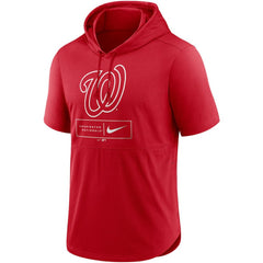 MLB Washington Nationals Nike Lockup Performance Short Sleeve Lightweight Hooded Top