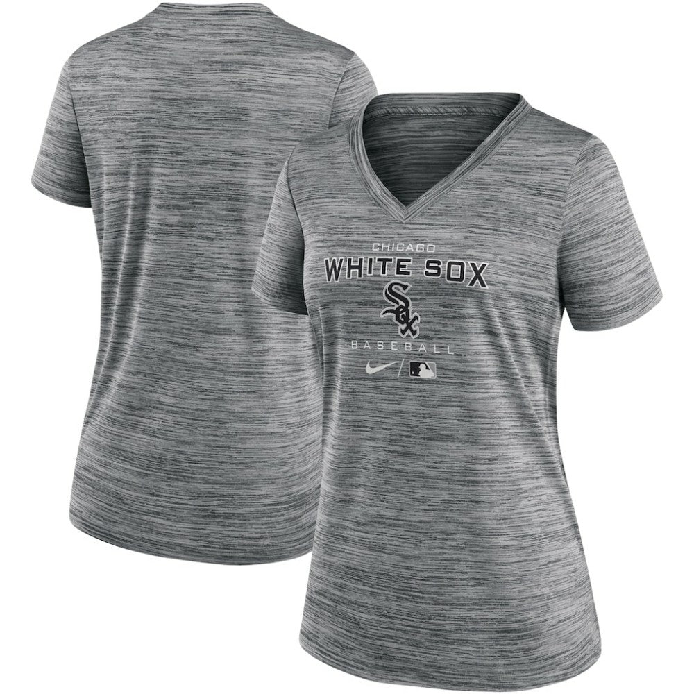 MLB Chicago White Sox Nike Women's Authentic Collection Velocity Performance V-Neck T-Shirt