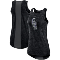 MLB Colorado Rockies Nike Women's Logo Fade High Neck Performance Tank Top