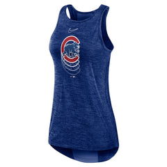 MLB Chicago Cubs Nike Women's Logo Fade High Neck Performance Tank Top