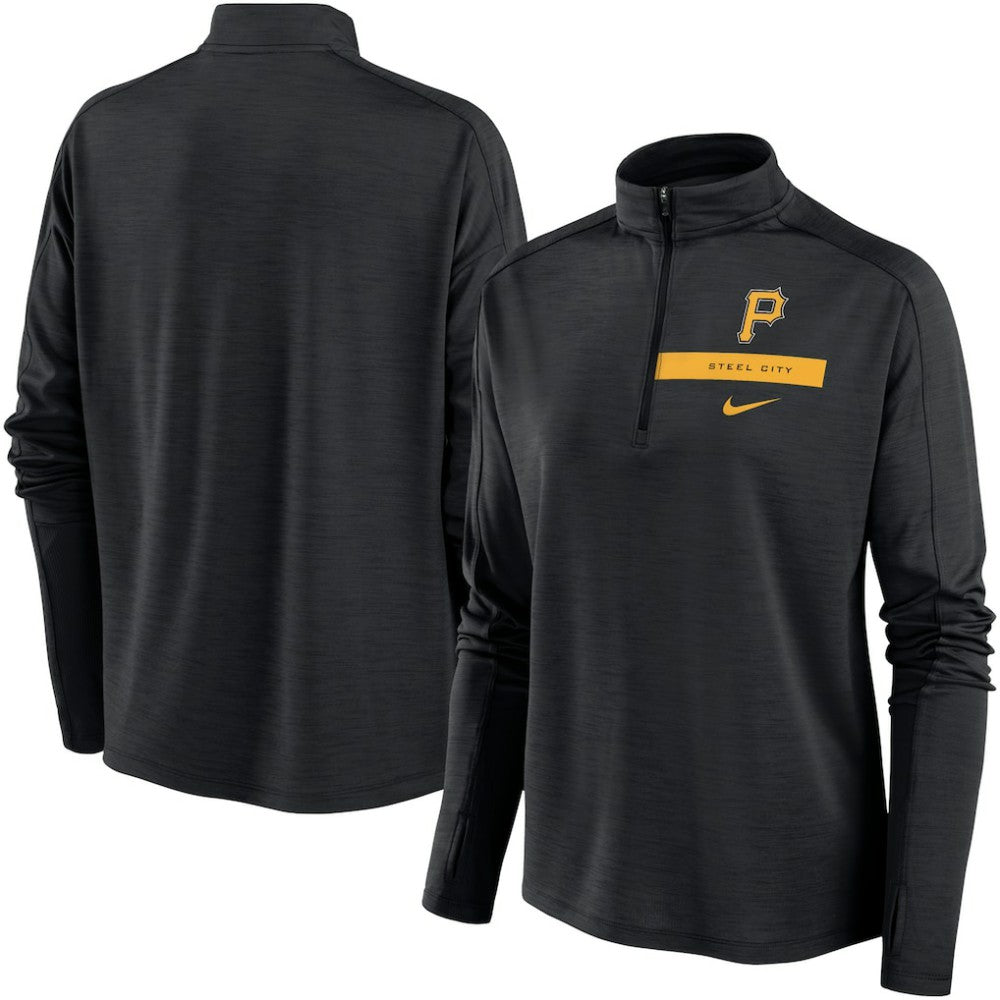 MLB Pittsburgh Pirates Nike Women's Primetime Local Touch Pacer Quarter-Zip Top