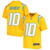 Justin Herbert Youth Inverted Team Game Jersey - Los Angeles Chargers