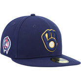 MLB Milwaukee Brewers New Era 9/11 Memorial Side Patch 59FIFTY Fitted Hat