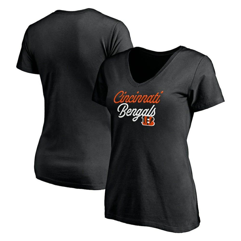 Women's Long Stride V-Neck T-Shirt - Cincinnati Bengals