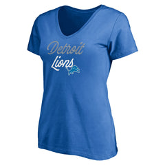Women's Long Stride V-Neck T-Shirt - Detroit Lions