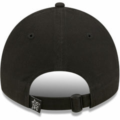 MLB Miami Marlins New Era Women's Black on Black Core Classic II 9TWENTY Adjustable Hat