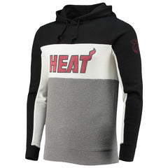 NBA Miami Heat Junk Food Wordmark Colorblock Fleece Pullover Hoodie