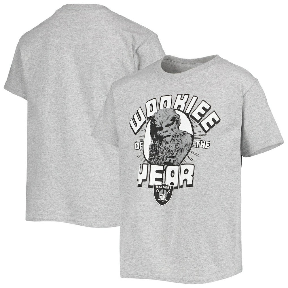 Junk Food Youth Star Wars Wookie Of The Year T-Shirt - Las Vegas Raiders