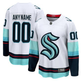 NHL White Seattle Kraken Fanatics Away Breakaway Custom Jersey