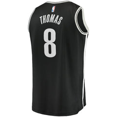 NBA Cam Thomas Brooklyn Nets 2021 NBA Draft First Round Pick Fast Break Replica Jersey Black