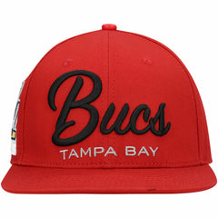 Pro Standard LV Super Bowl s Script Wordmark Snapback Hat - Tampa Bay Buccaneers