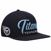 Pro Standard Script Wordmark Snapback Hat - Tennessee Titans